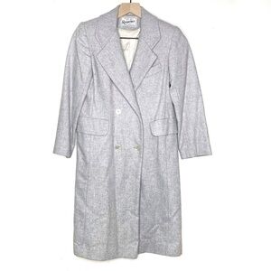 Vintage Children’s Rothschild Wool Peacoat Winter Overcoat Long Coat Gray 12